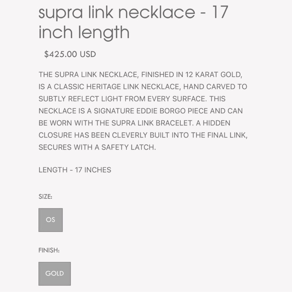 Eddie Borgo Supra Link Necklace 17” - Picture 14 of 14